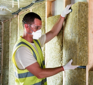 Attic insulation installation for a Los Angeles home
