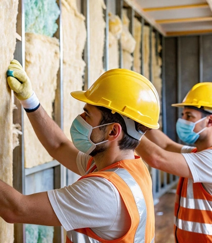 Wall insulation project for a residential property in Los Angeles