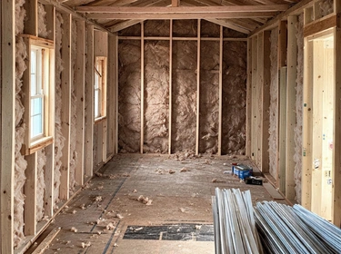 New insulation replacement in a Los Angeles home