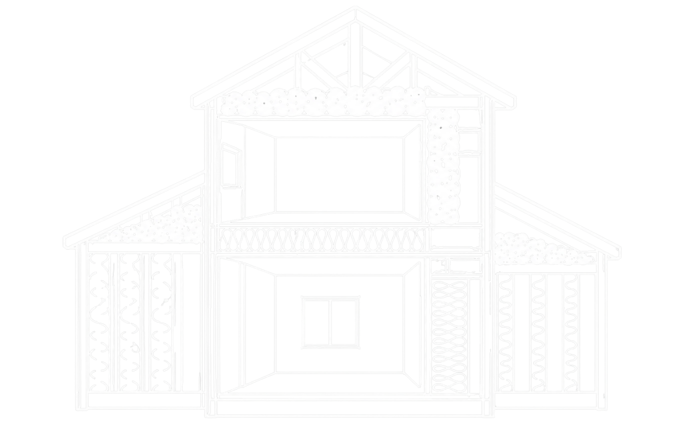 Decorative insulation background shape